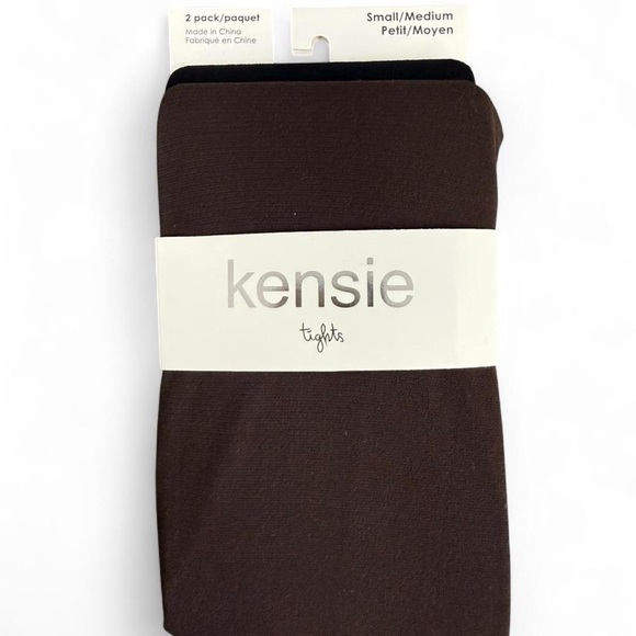 Kensie Women’s Black/Brown Tights bundle New - Picture 2 of 7